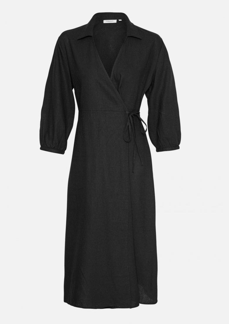 MSCHJovene Ginia Linen Blend Wrap Dress