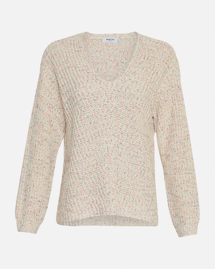 MSCHDealyn V Pullover- Egret