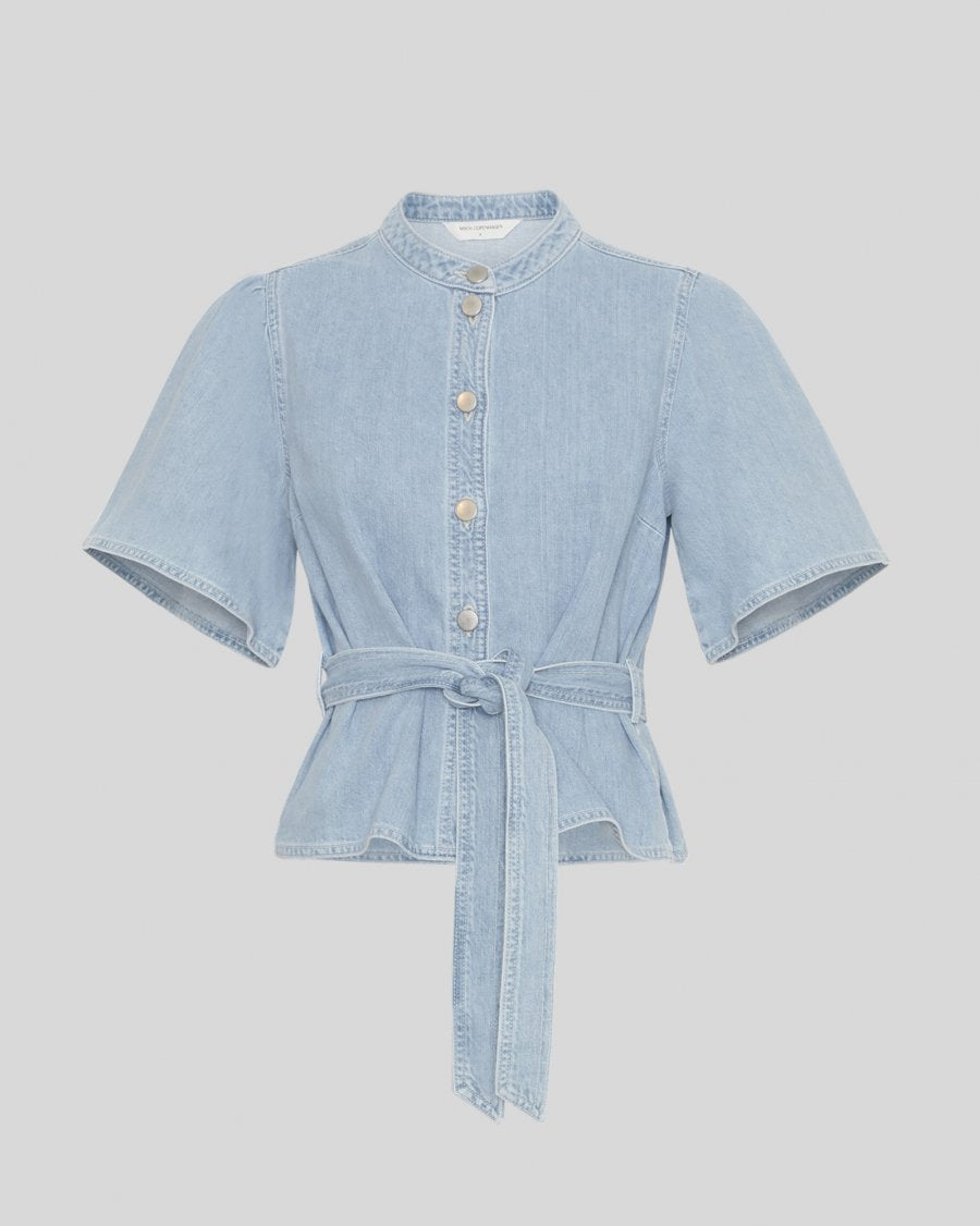 MSCHIngrid Lis 2/4 Denim Belt Shirt