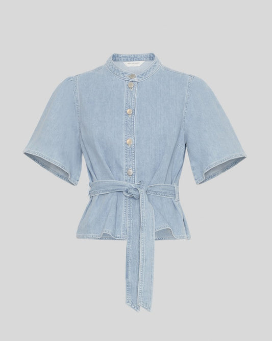 MSCHIngrid Lis 2/4 Denim Belt Shirt