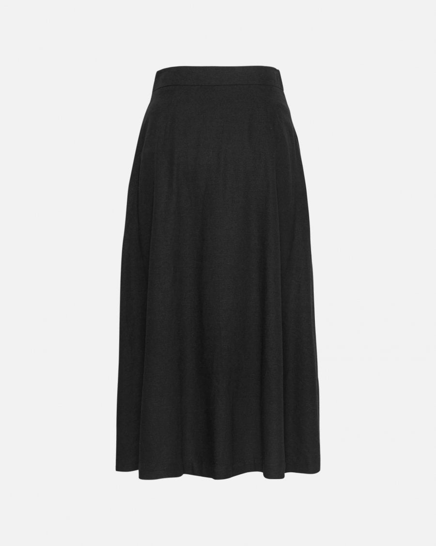 MSCHJovene Ginia High Waisted Long Skirt - Black