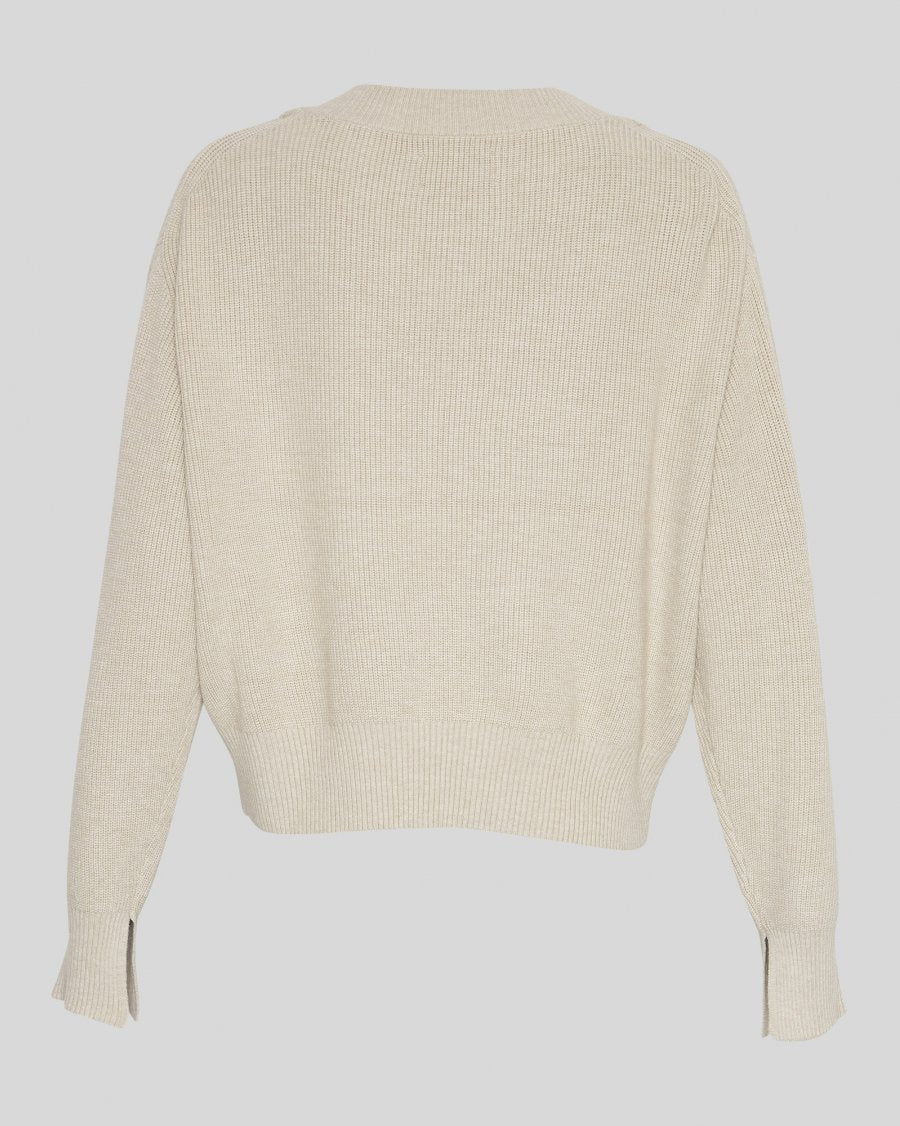 MSCHMaura Rachelle V Pullover- Oatmeal Melange