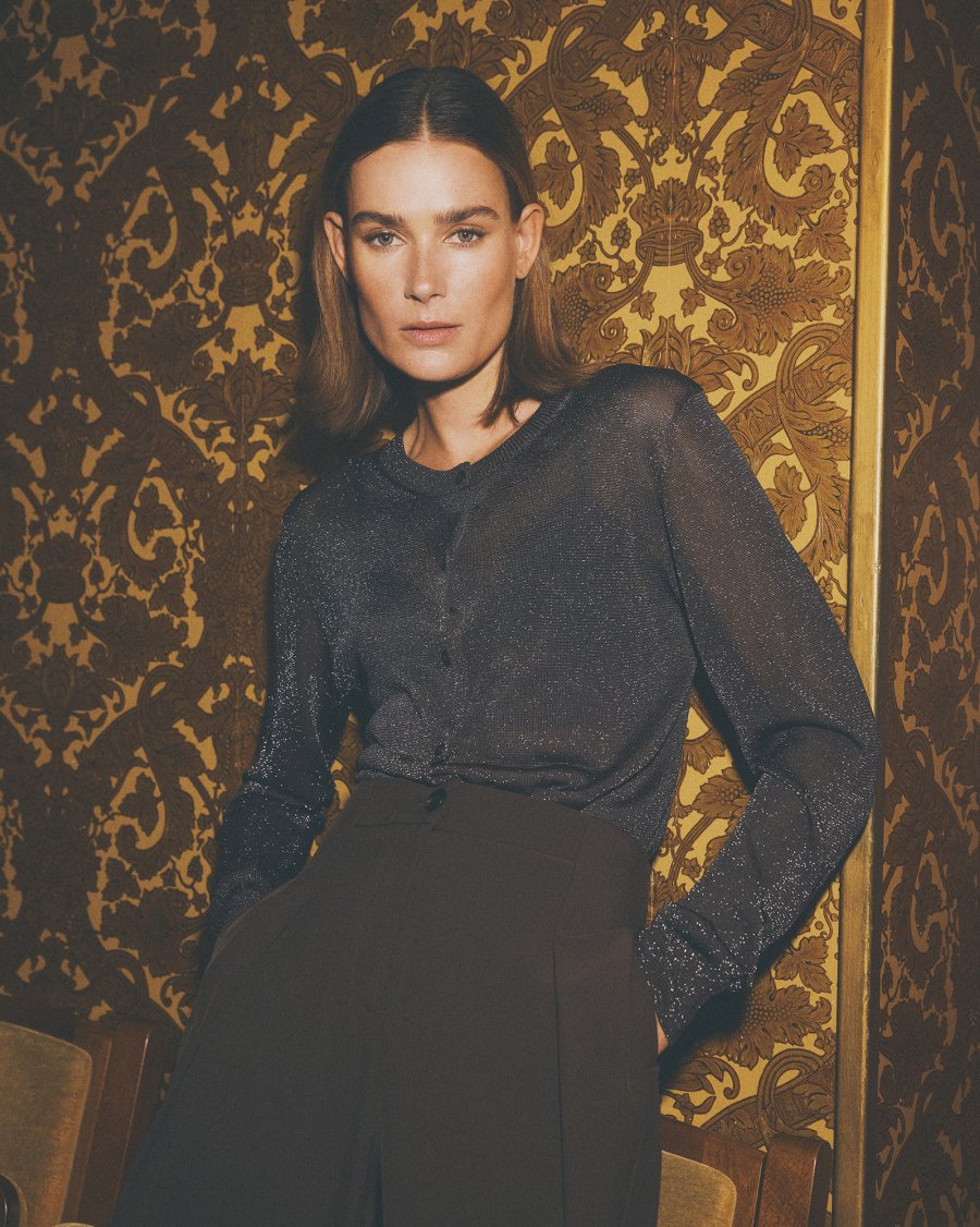MSCHShirley Cardigan - Mole/ Silver