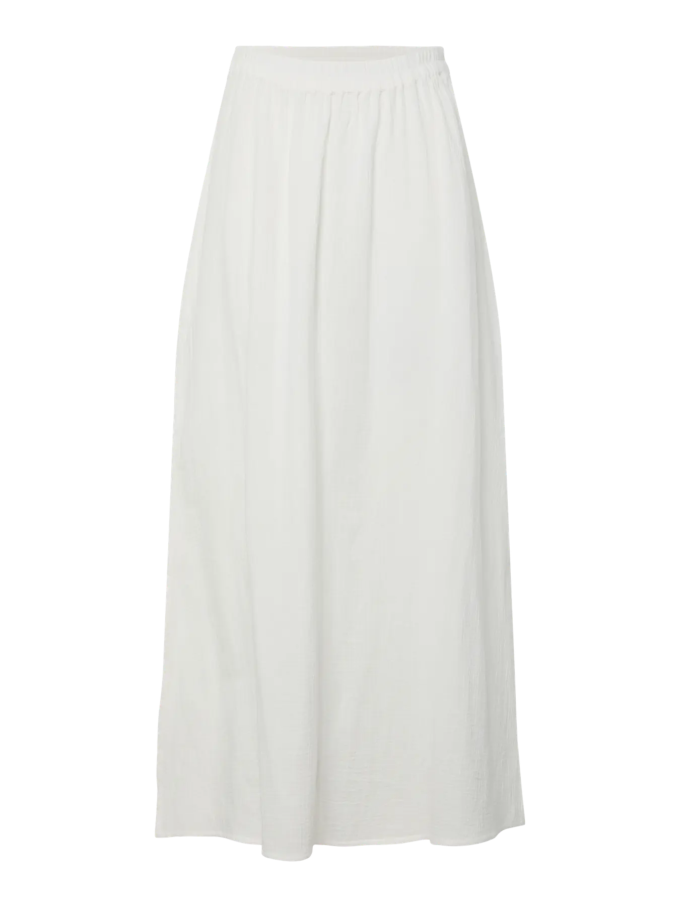 White skirt on a white background