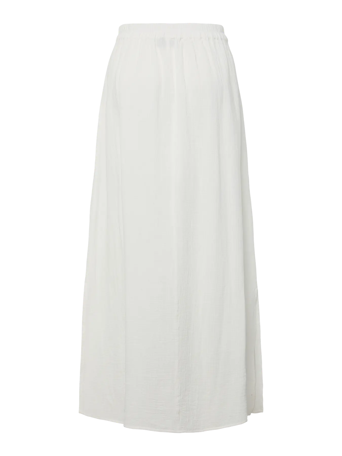 White skirt on a white background