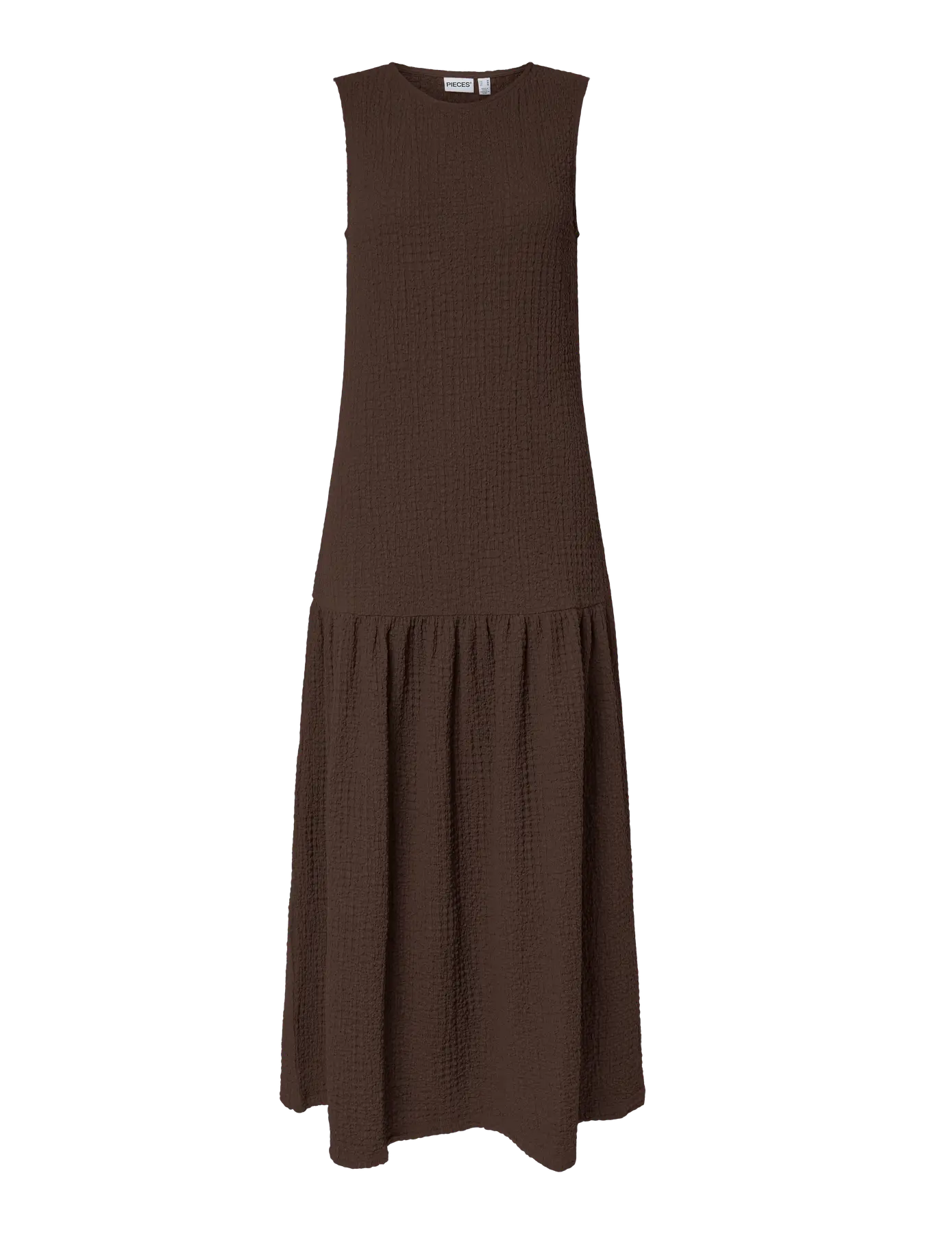 Brown dress on a white background