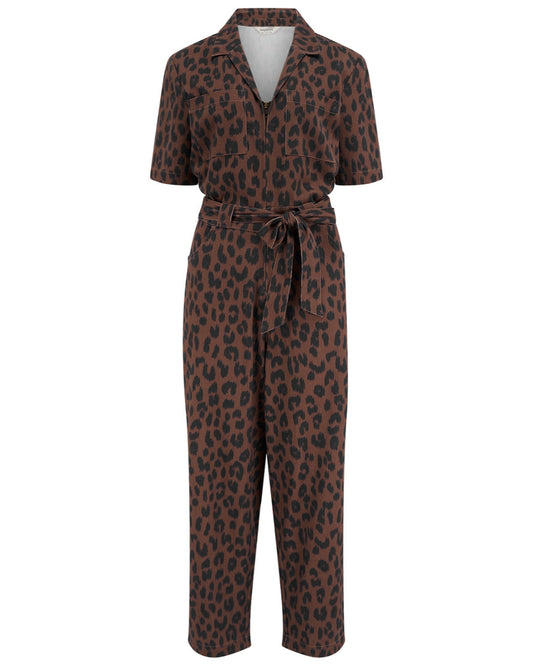 Meredith Boilersuit - Leopard Print
