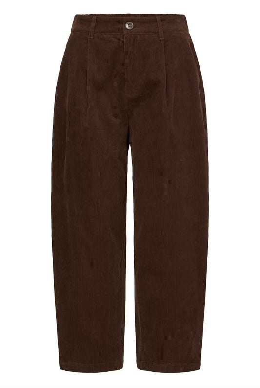FRCalana Barrel Leg Trousers - Hot Fudge