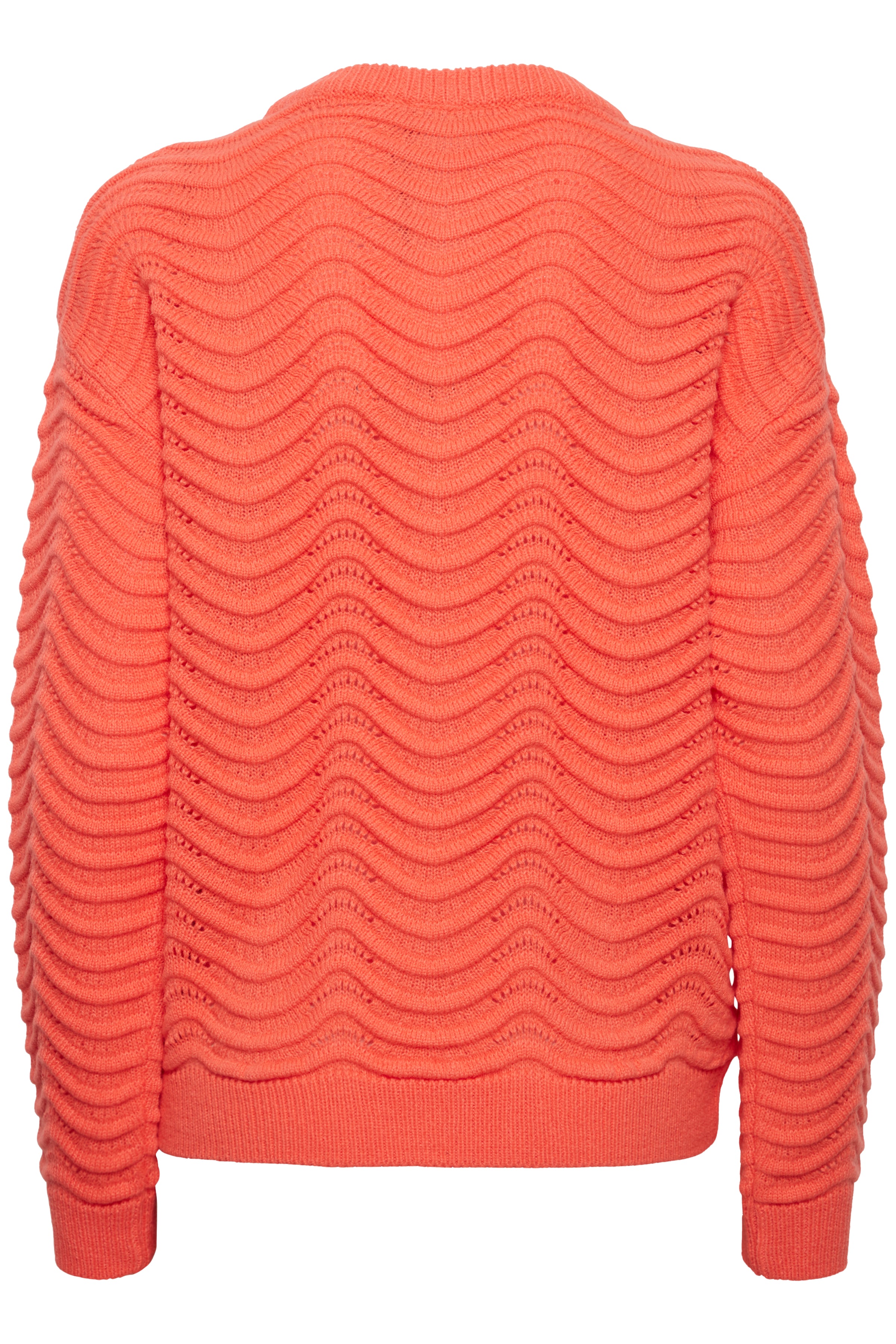 IHAgnete Long Sleeve pullover - Hot Coral