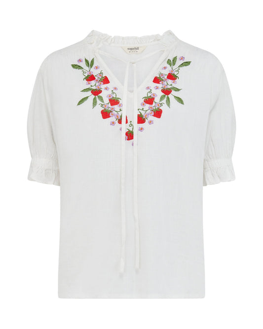 Angelique Shirred Top