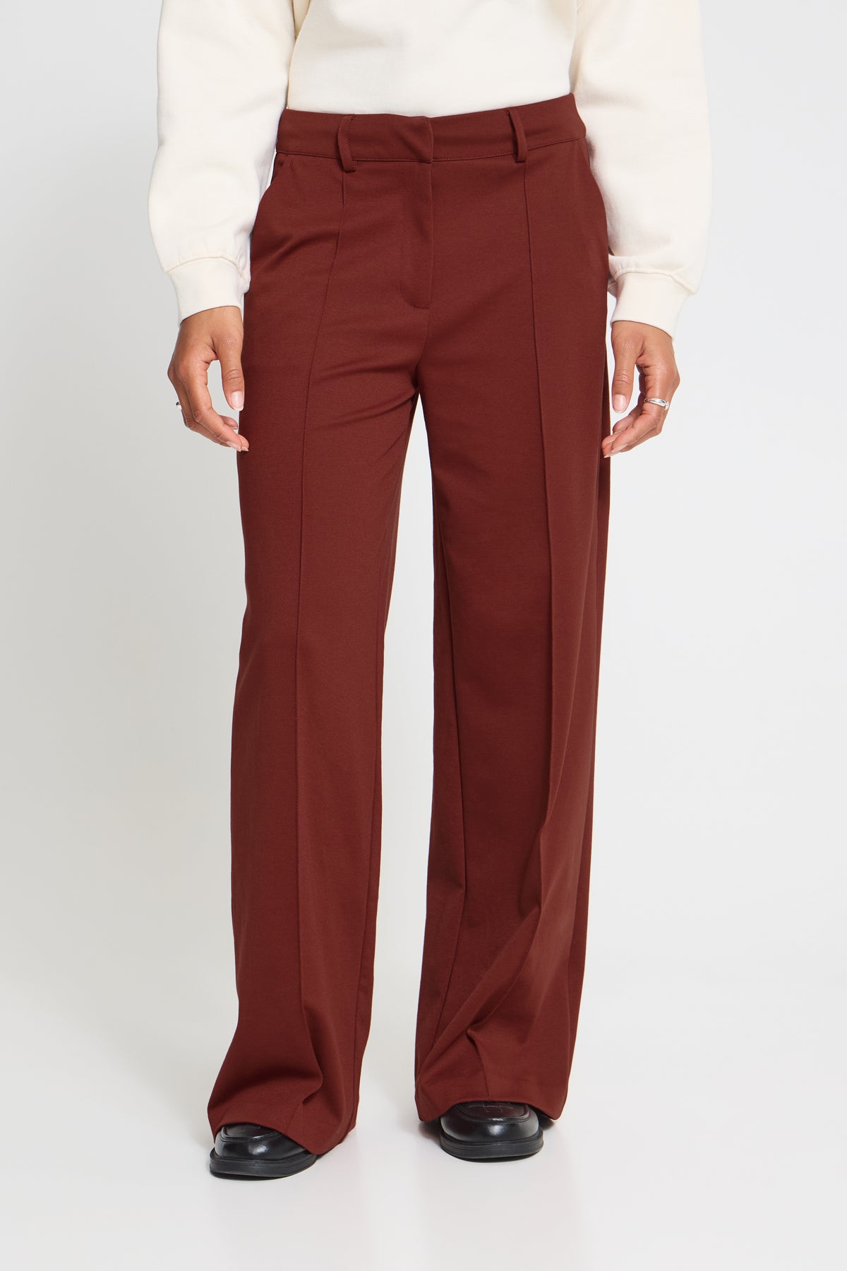 IHKate Sus Office Wide Pant - Madder Brown
