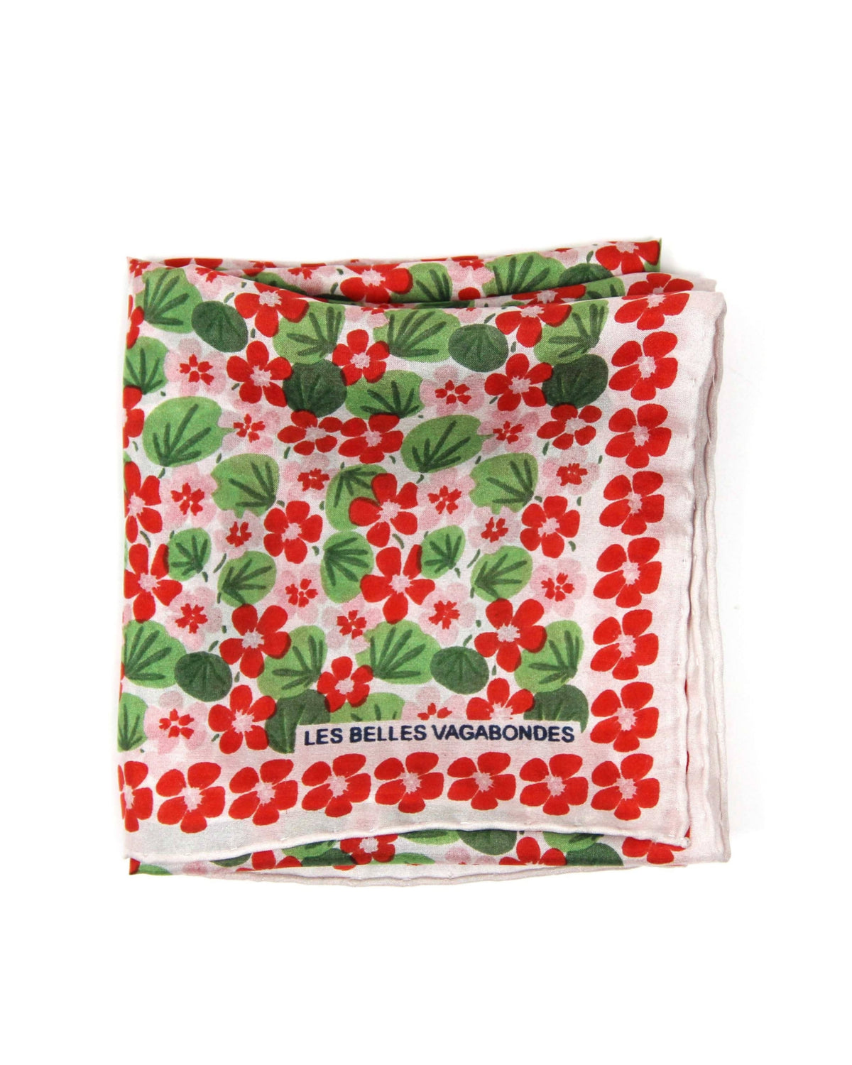 Mini Orange Nasturtium Silk Scarf
