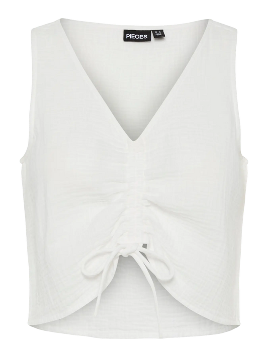PCSastina Cropped Top - Cloud Dancer