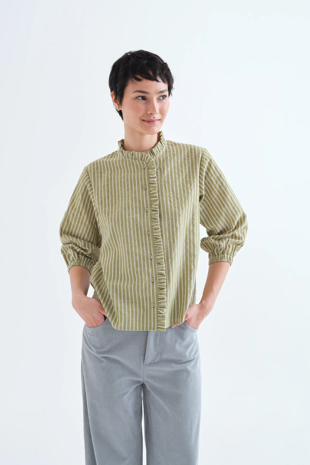 Light green stripes