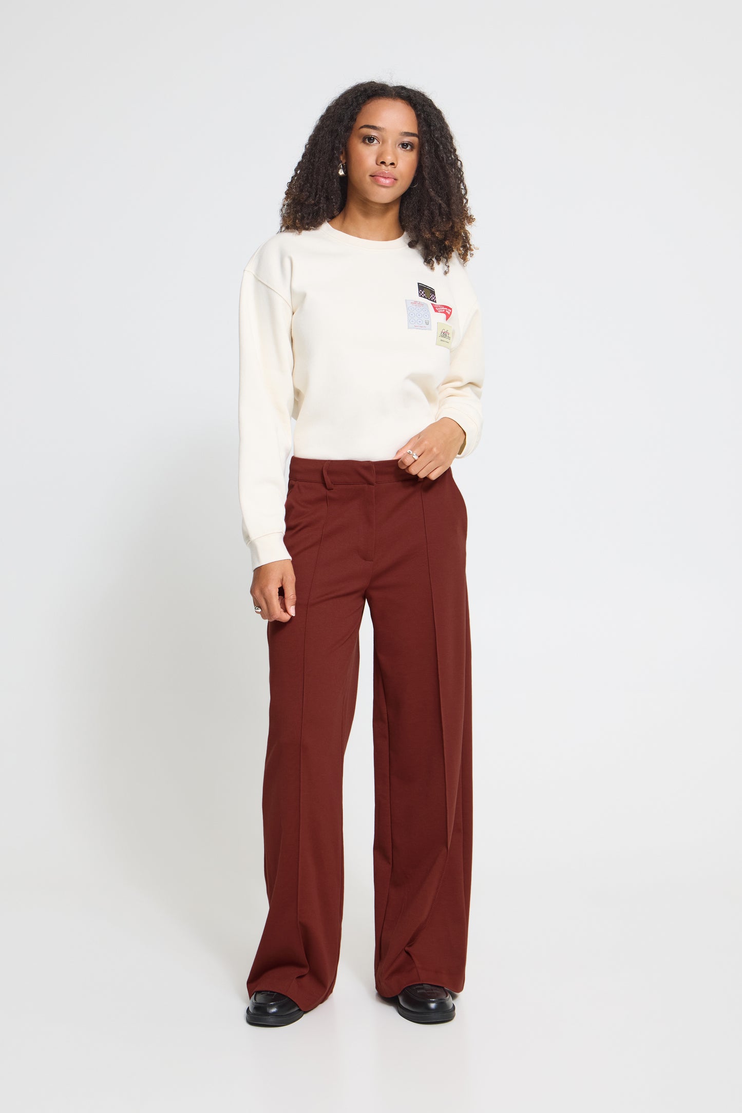 IHKate Sus Office Wide Pant - Madder Brown
