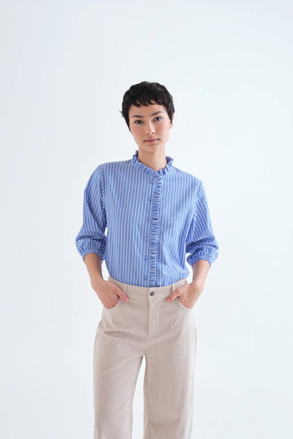 Blue Stripes Blouse