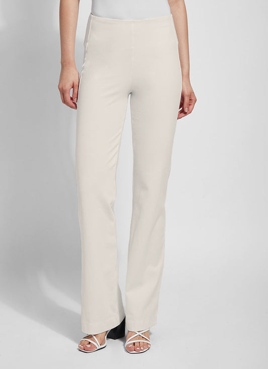 LYSSE Knit Denim Jeans - Oat -Long flare