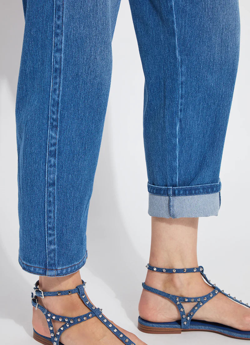 Winslet Cuffed Barrel Crop Jeans 10-3627-M9