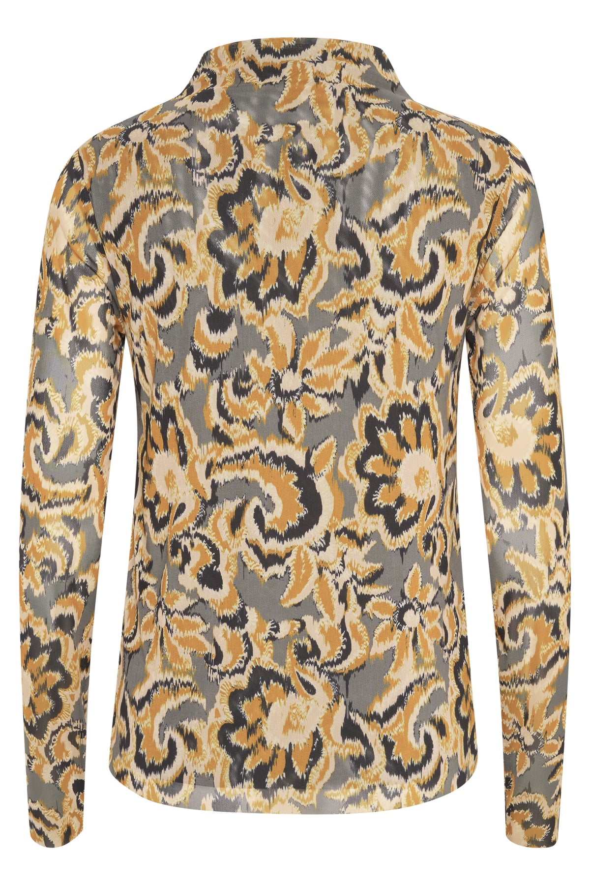 Almira Tee - Golden Brown Tapestry Print