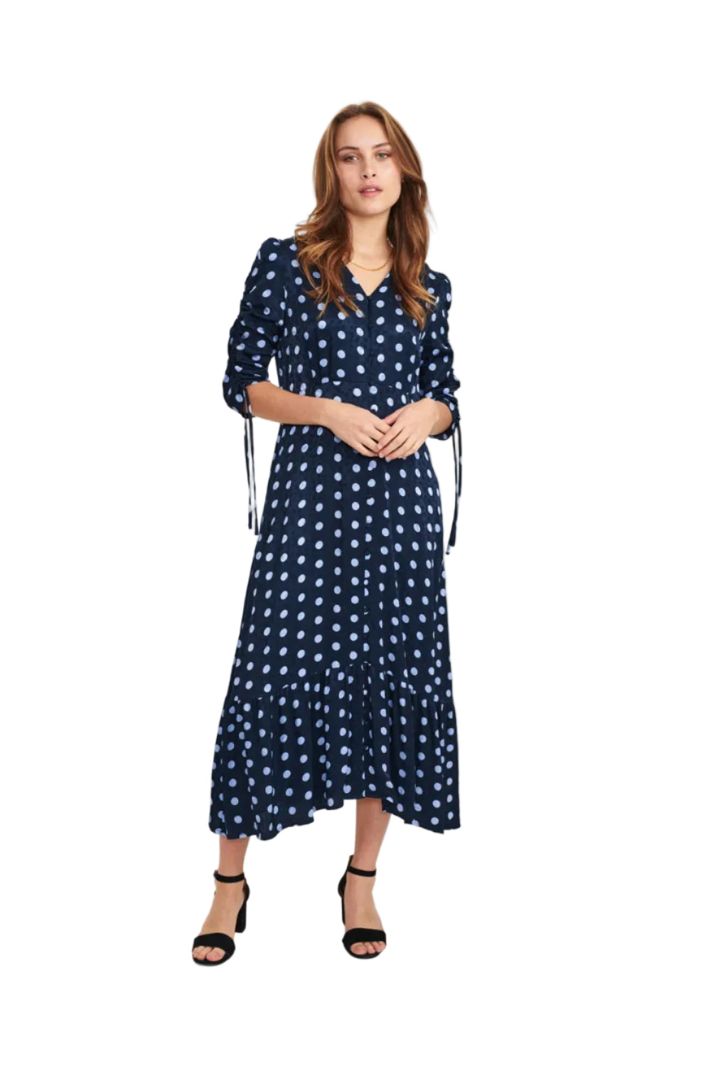 Nubell Maxi Dress - Navy Blue
