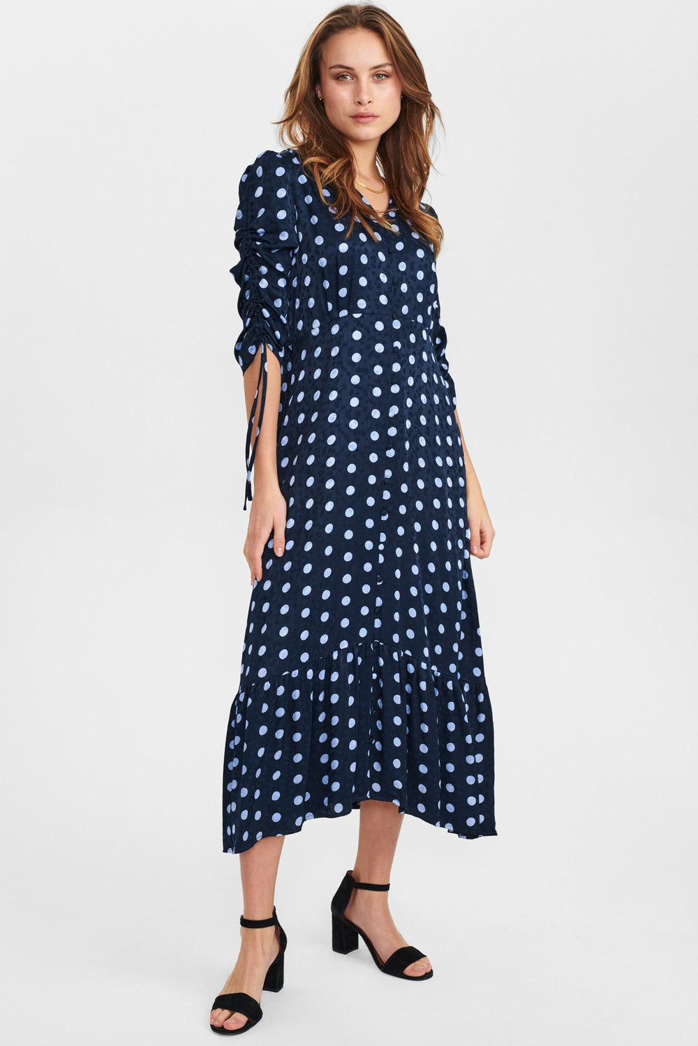 Nubell Maxi Dress - Navy Blue